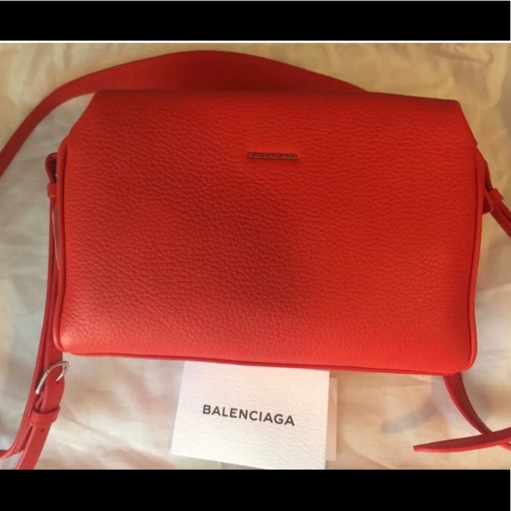 New Aut Balenciaga Messenger Leather Crossbody Bag